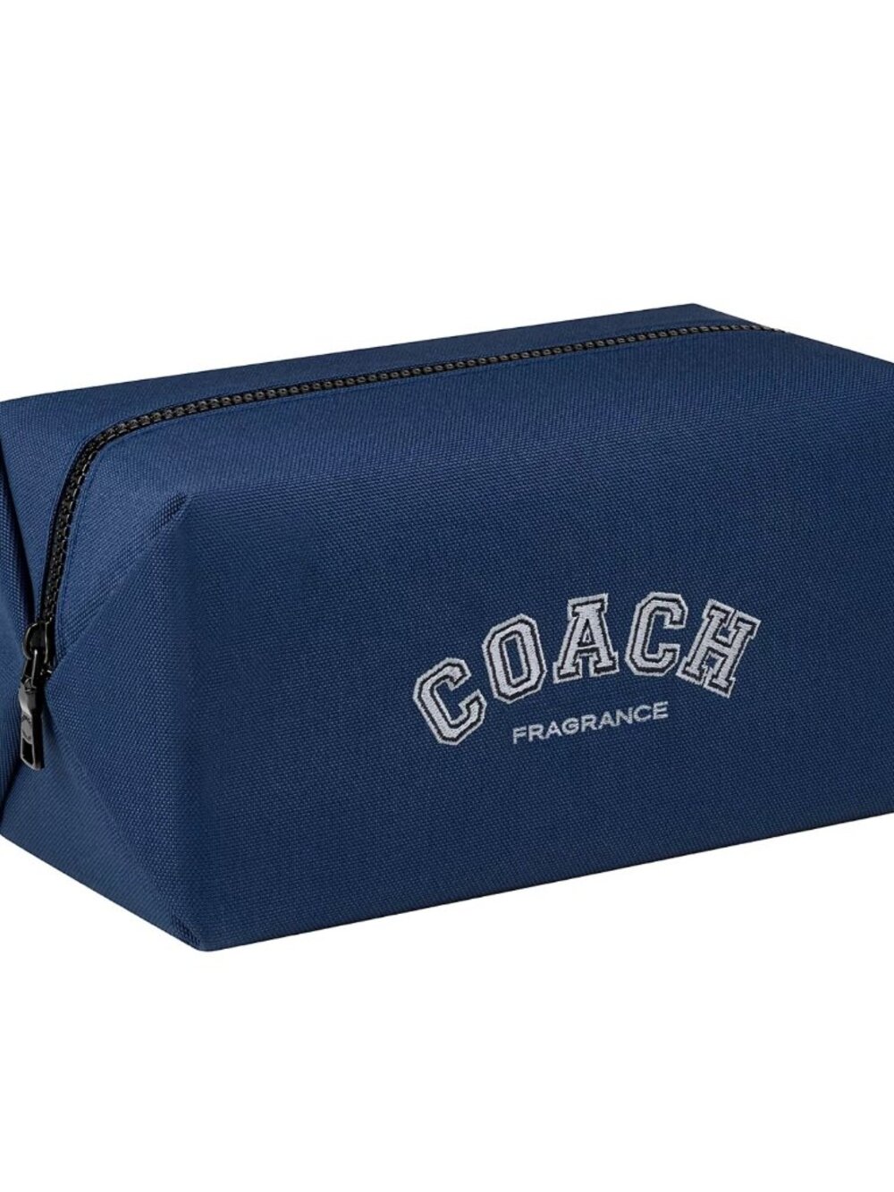 COACH Fragrance Pouch dark blue toiletry cosmetic travel dopp Bag NEW
